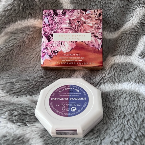 FENTY BEAUTY KILLAWATT FREESTYLE HIGHLIGHTER (7DAYWKND & POOLSIDE) DUO-BRAND NEW - Picture 4 of 7